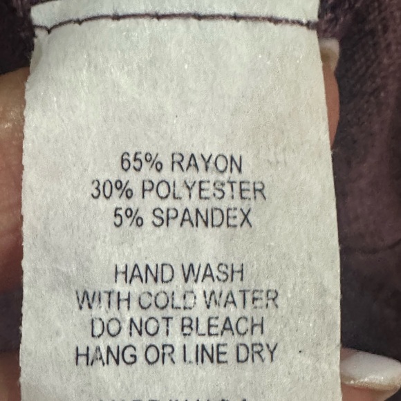 NWOT SIZE S OVERSIZED By Together Purple Long Sleeve Tunic - Picture 9 of 9